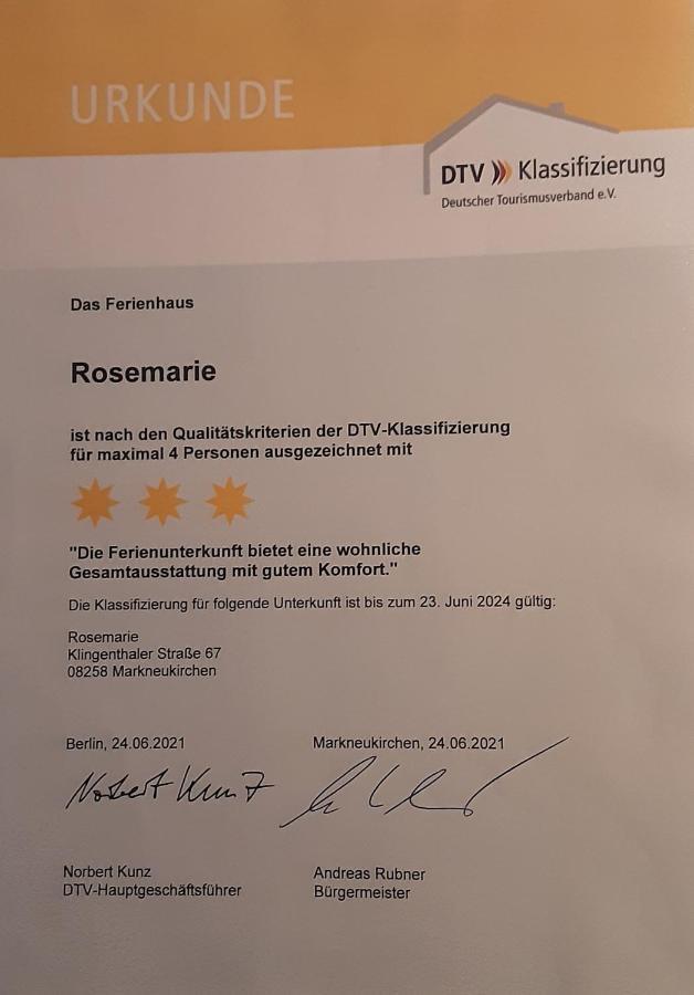 Ferienhaus Rosemarie Erlbach Vogtland Eksteriør bilde